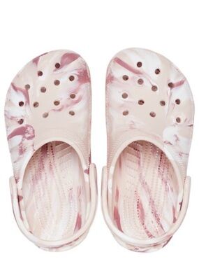 NWT. Never worn. Marble-Print Comfort Clogs - Pink size 6 women